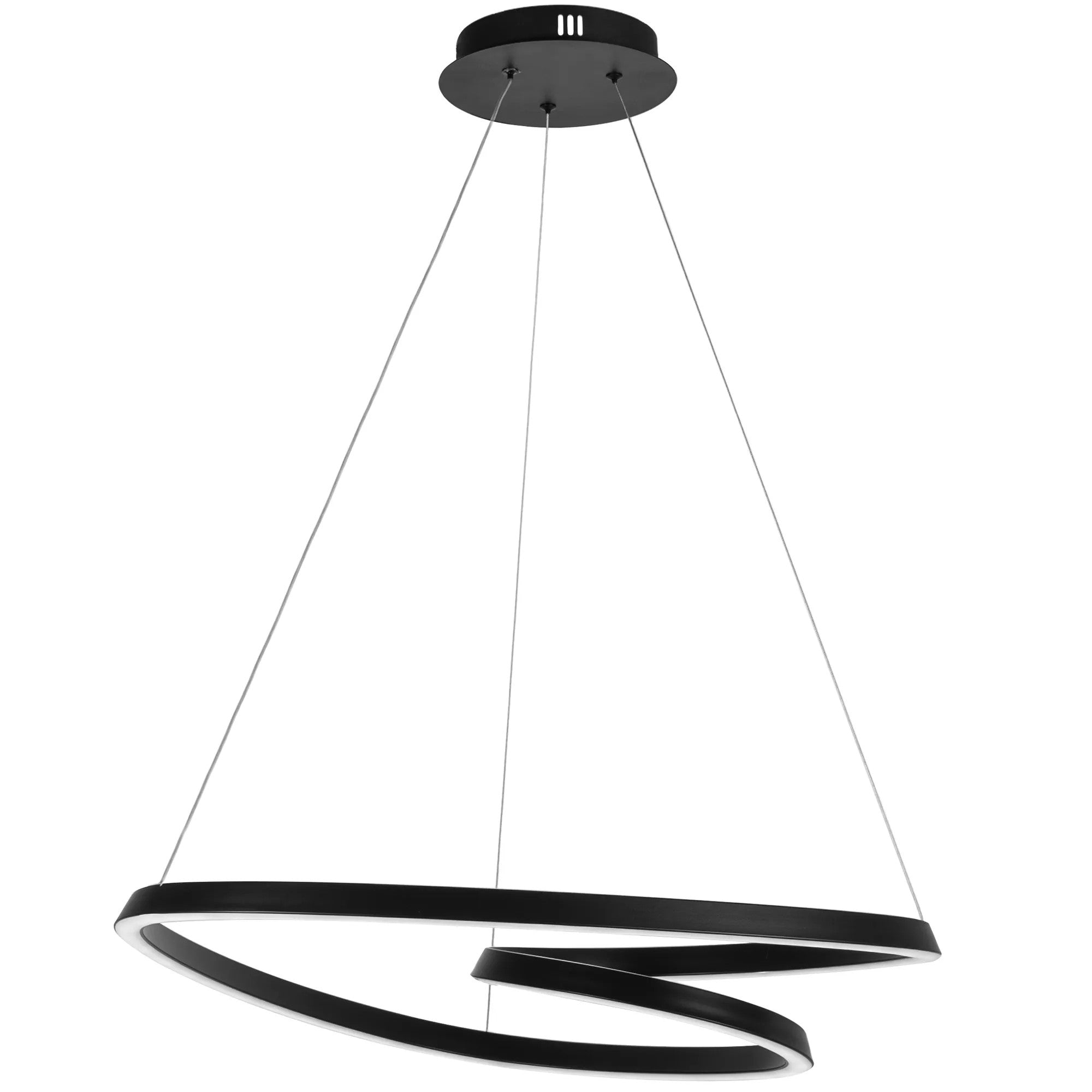 Lampa Sufitowa Wisząca Loop LED + Pilot APP796-cp Czarna 3