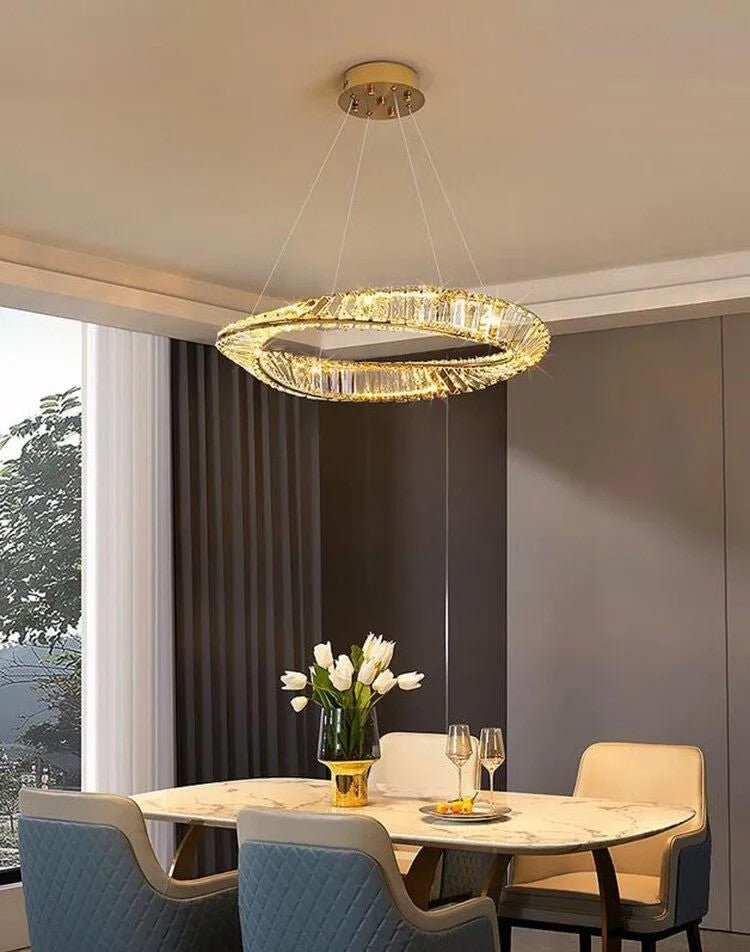 KRYSZTAŁOWA LAMPA SUFITOWA LED APP1202-CP 3