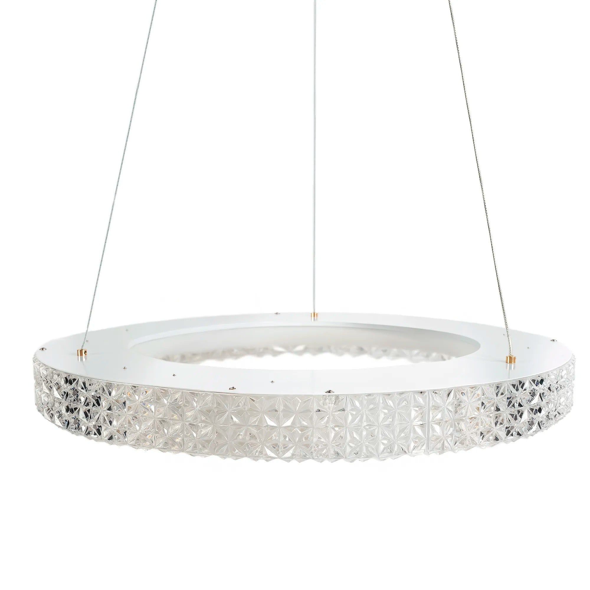 LAMPA WISZĄCA LED MS002-CP Różowe Złoto 60cm 3