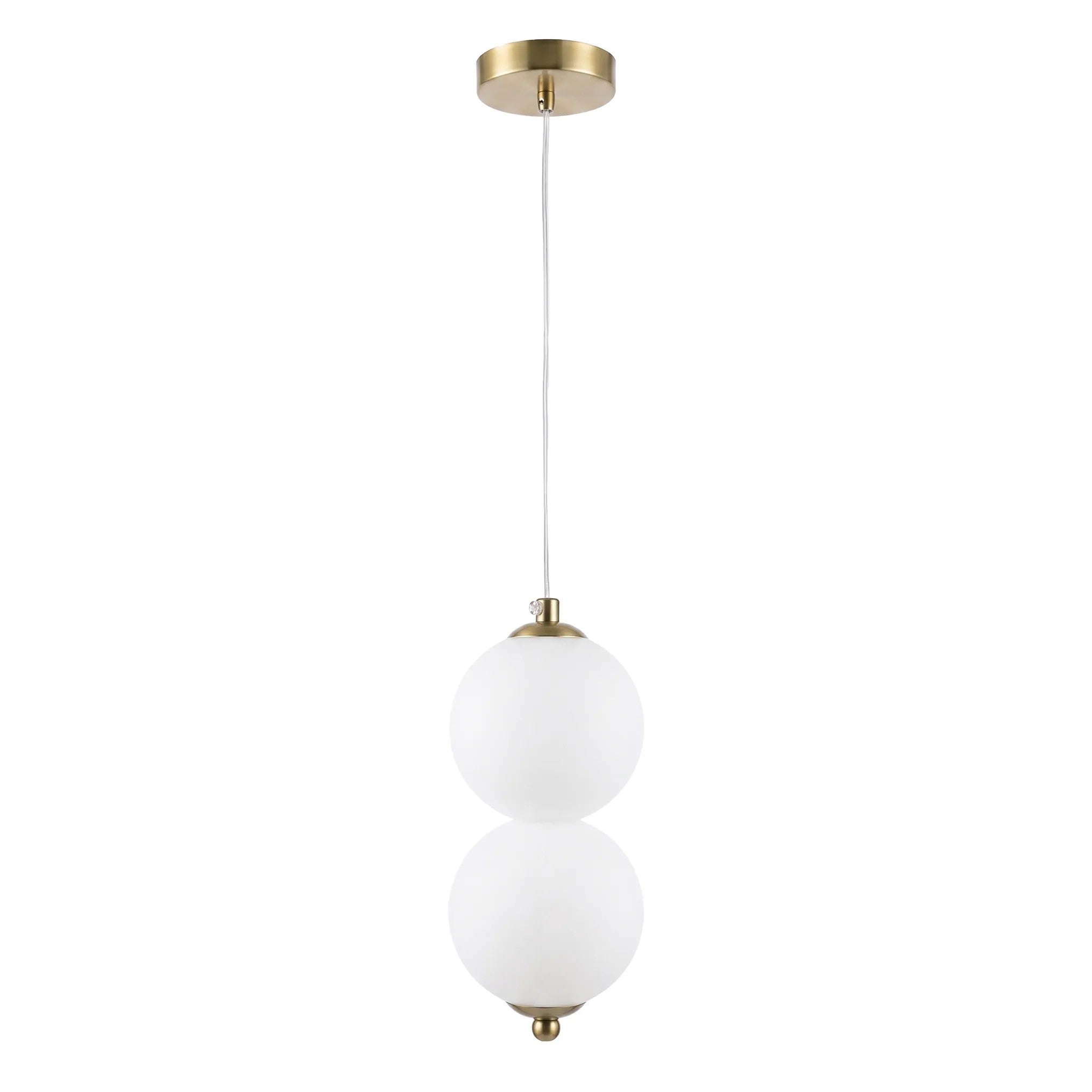 Lampa Sufitowa Wisząca LED LHJ117-2CP Złota Szczotkowana 3