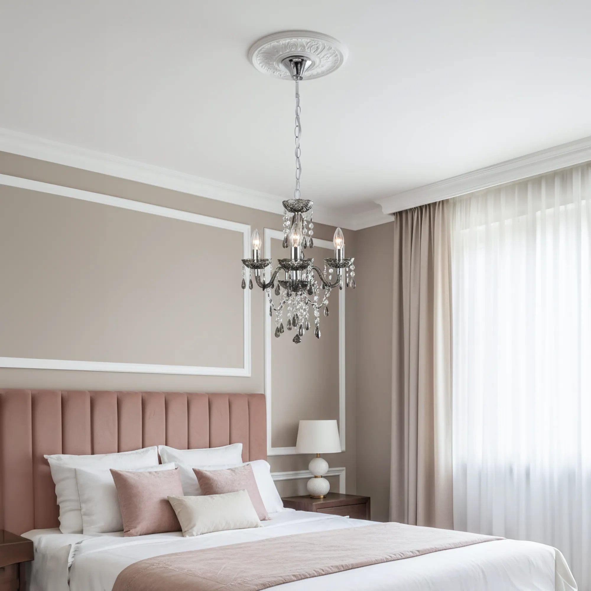 LAMPA SUFITOWA WISZĄCA EBT007-3CP GREY 3