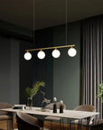 Lampa Wisząca Szklane Kule 4 Szt APP675-4CP Złota 3