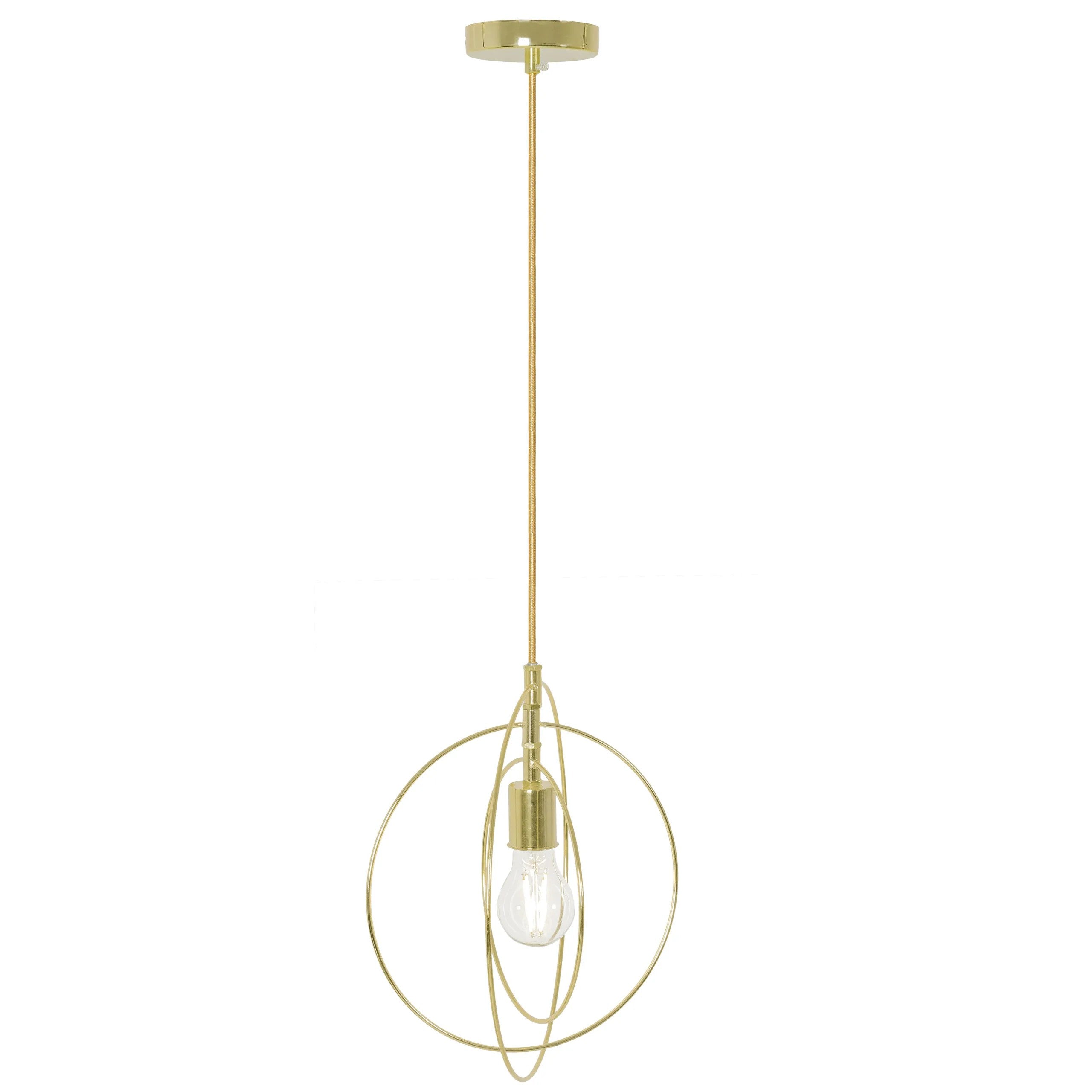 Lampa Sufitowa Metalowa Pierścieniowa APP286-1CP Złota 3