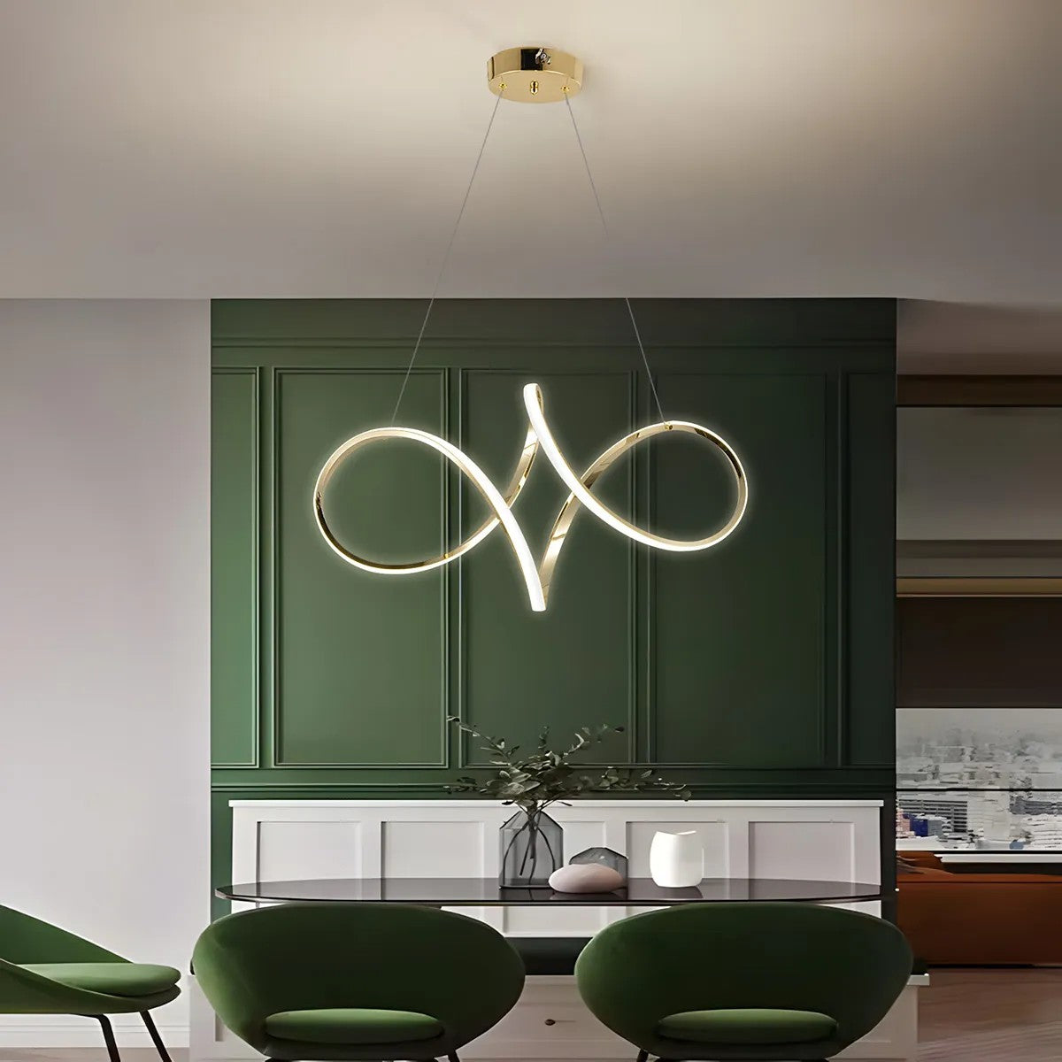 LAMPA WISZĄCA LED G081-1CP Złota 3