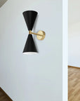 LAMPA ŚCIENNA KINKIET APP1140-2W Czarno-złota 3