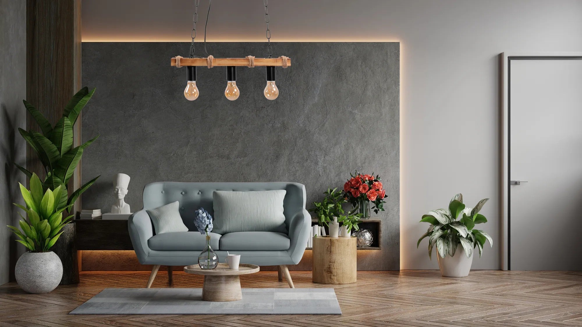 LAMPA SUFITOWA WISZĄCA BOHO LINE APP1319-3CP 3