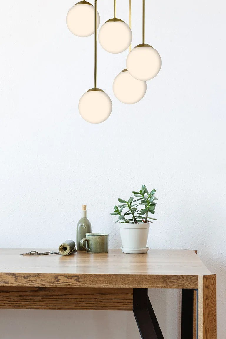LAMPA SUFITOWA WISZĄCA APP1818-5CPR GOLD 3