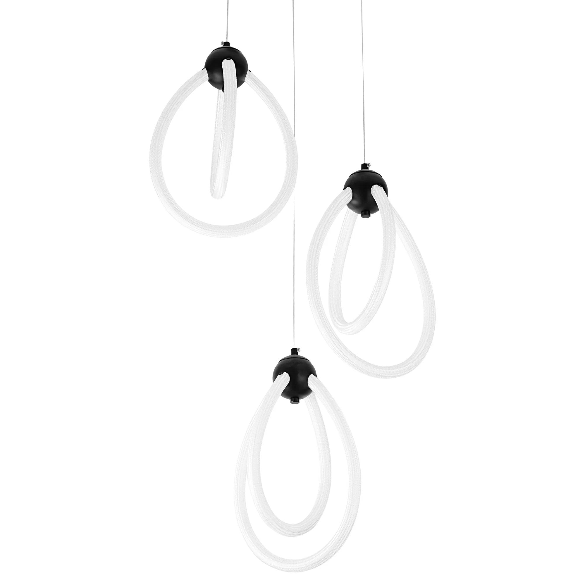 LAMPA WISZĄCA LED G022-3CPR CZARNA 3