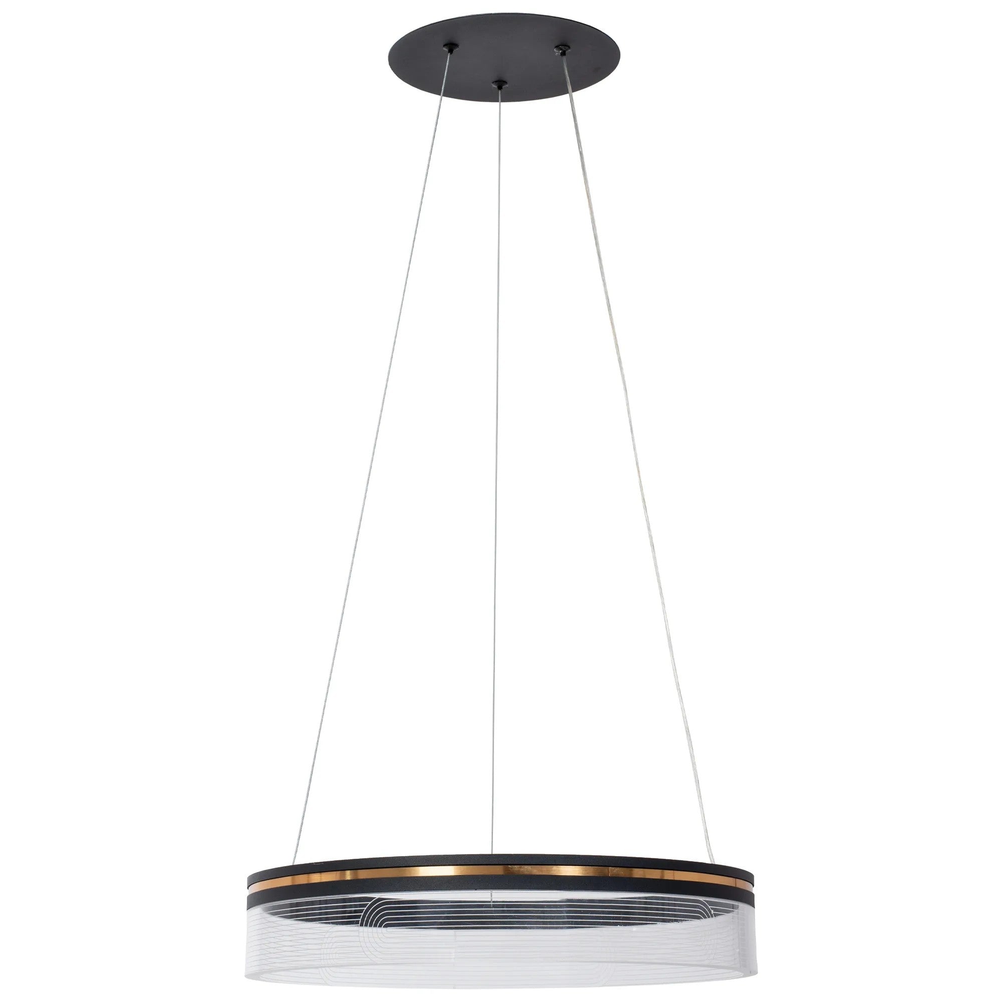 Lampa Wisząca LED APP1191-CP 40cm Czarna 3