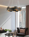 LAMPA SUFITOWA WISZĄCA Czarna APP1561-6CP 3