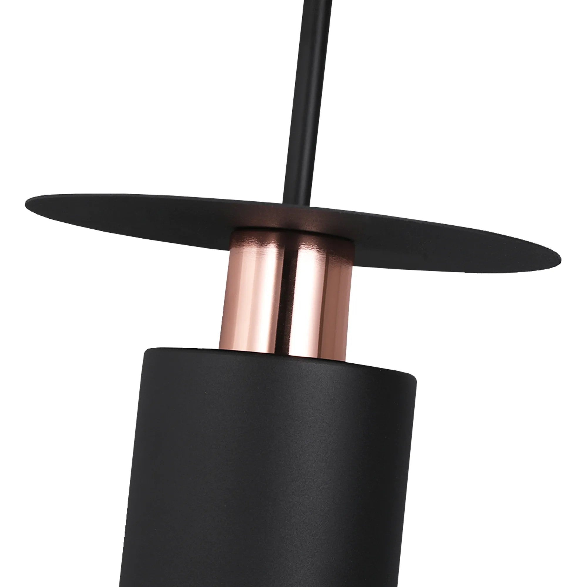 Lampa Wisząca APP1145-1CP Czarna Różowe Złoto 3