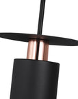 Lampa Wisząca APP1145-1CP Czarna Różowe Złoto 3