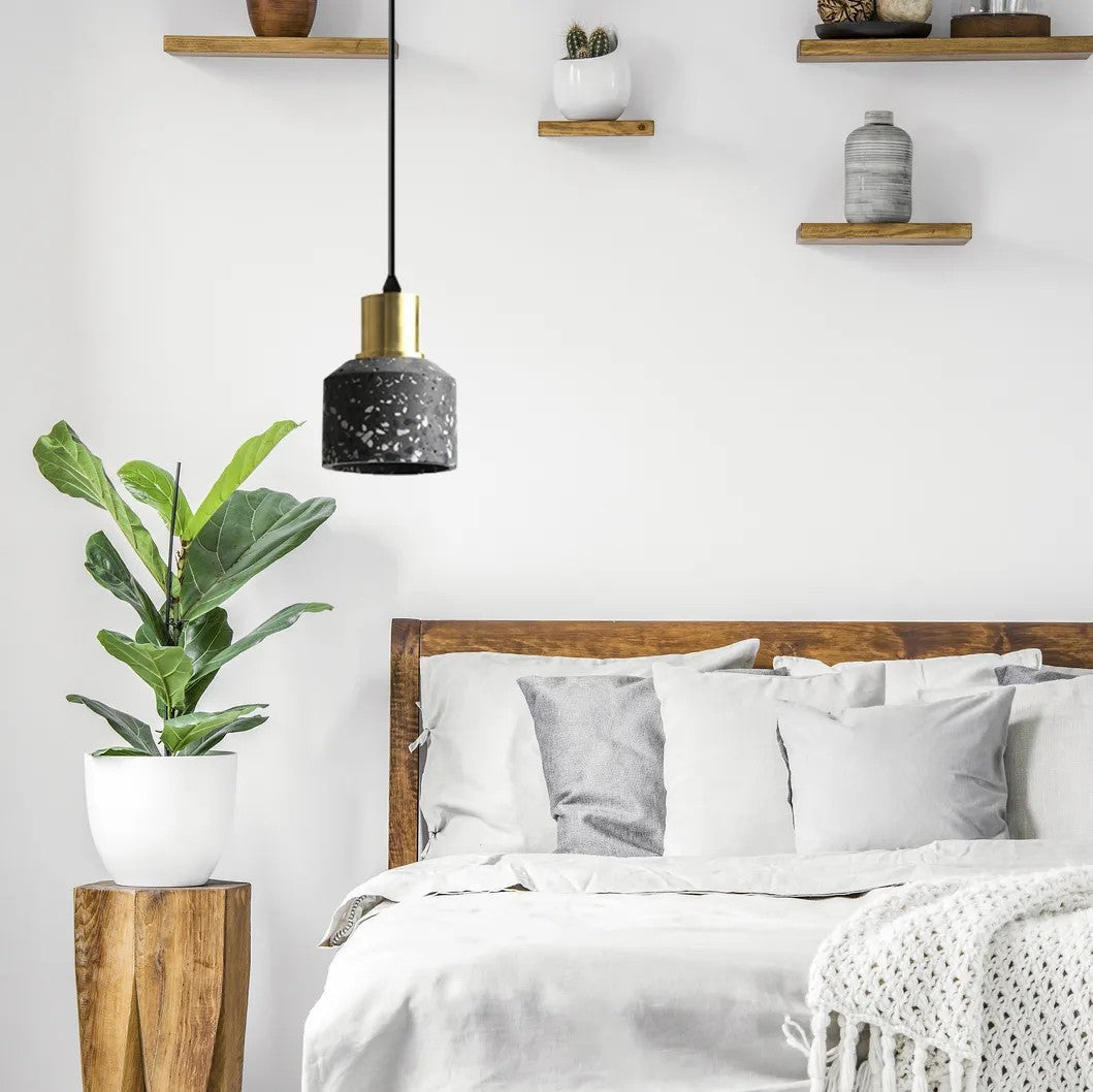 Lampa Sufitowa Wisząca Betonowa Lastri APP930-1CP Czarna 3