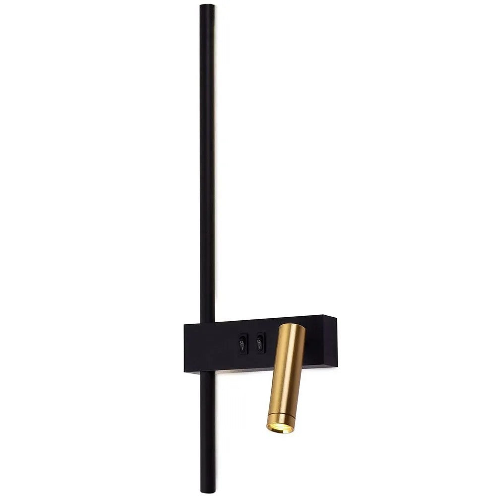 LAMPA ŚCIENNA KINKIET APP1439-W PRAWY BLACK GOLD 3