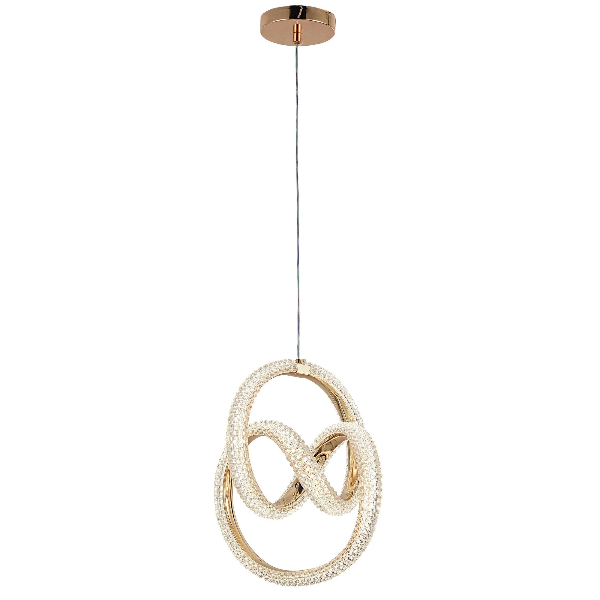LAMPA WISZĄCA LED G068-CP Złota 3
