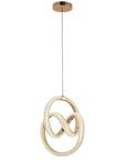 LAMPA WISZĄCA LED G068-CP Złota 3