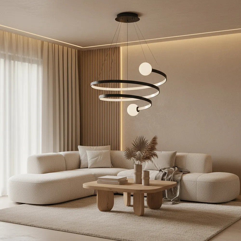Lampa Wisząca LED LHJ029-CP CZARNA 3