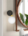 LAMPA ŚCIENNA KINKIET APP1301-1W Czarno Złota 3