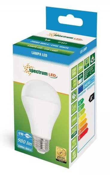 Żarówka LED Zimna E27 230V 9W WOJ+14612 3