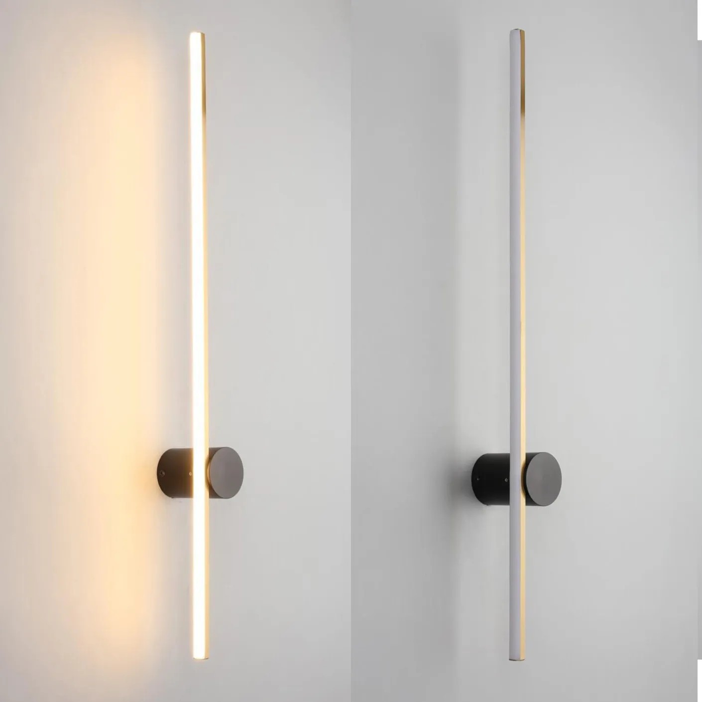 KINKIET ŚCIENNY LED LHJ062-W CZARNO ZŁOTY 3