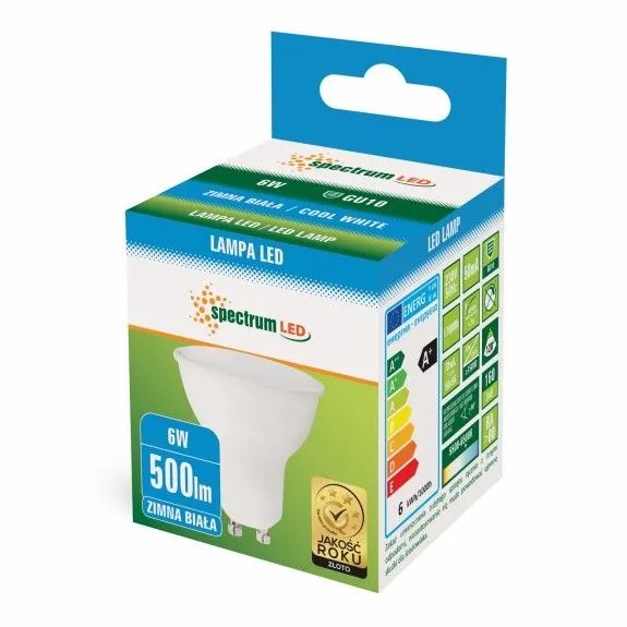 Żarówka LED Zimna GU10 230V 6W 13266 3