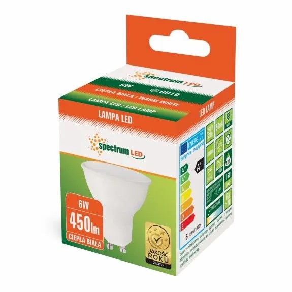 Żarówka LED Ciepła GU10 230V 6W 13265 3