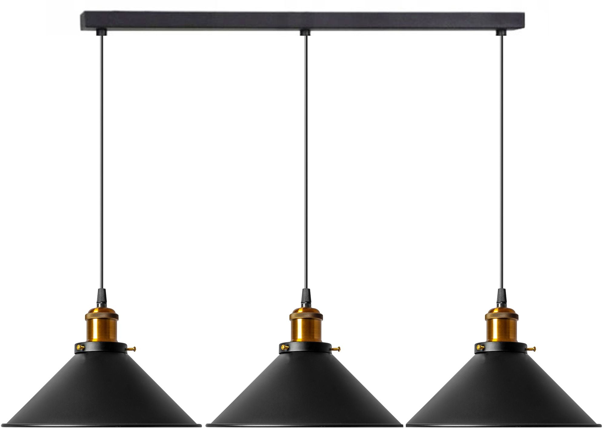 Lampa Sufitowa Wisząca Porto App017-3cp Czarna