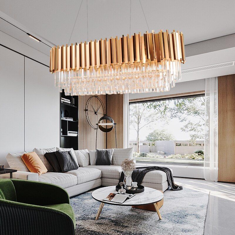 KRYSZTAŁOWA LAMPA SUFITOWA 312355 Złota