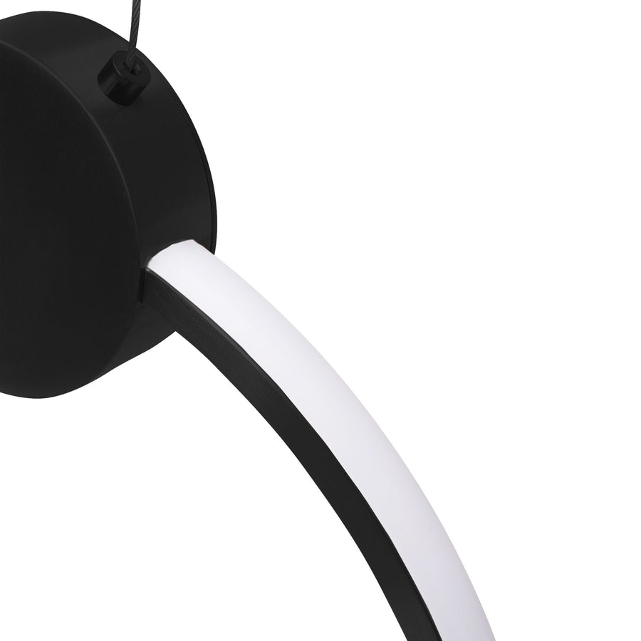 LAMPA SUFITOWA WISZĄCA LED APP1392-CP BLACK 30cm