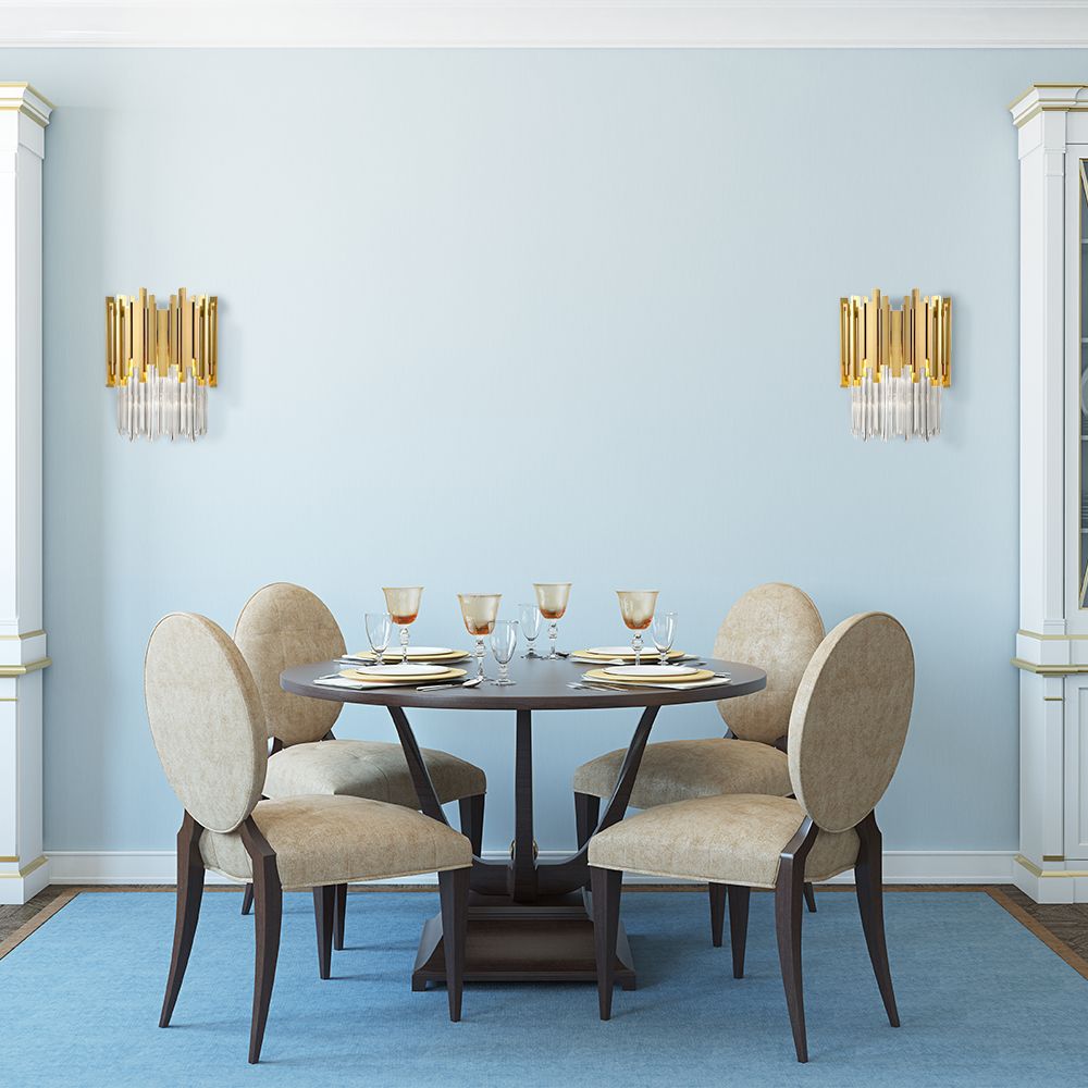 Lampa Kryształowa Kinkiet App602-w Złota 4