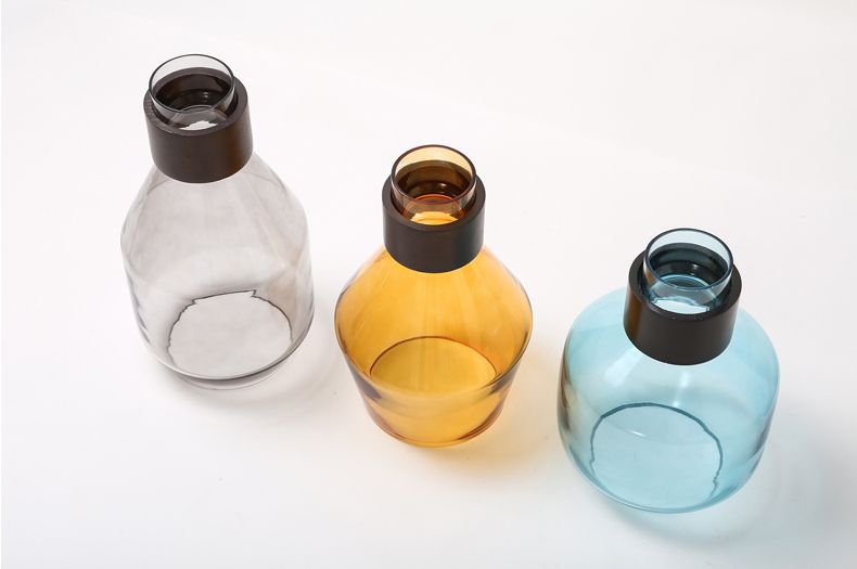 Lampa sufitowa szklana APP435-1CP szara