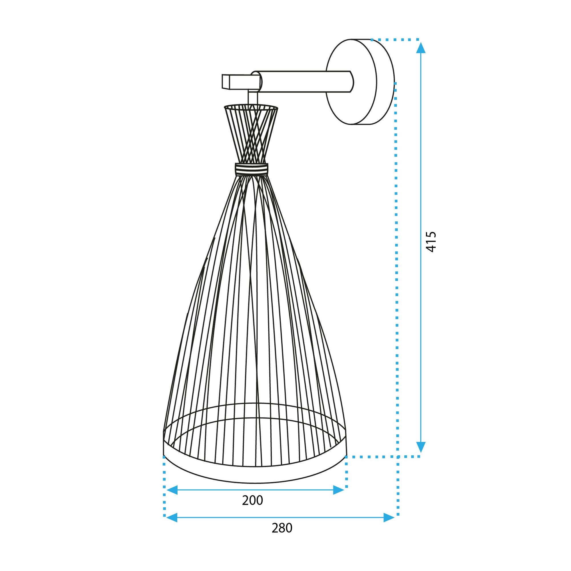 Lampa Ścienna Kinkiet Boho App1340-1w