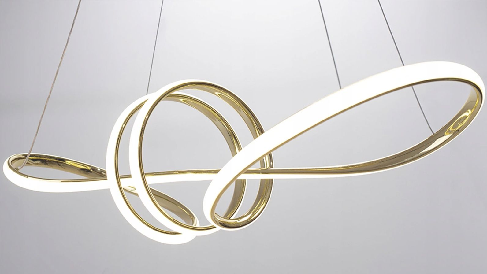 Lampa sufitowa nowoczesna LED + PILOT APP824-CP  Złota