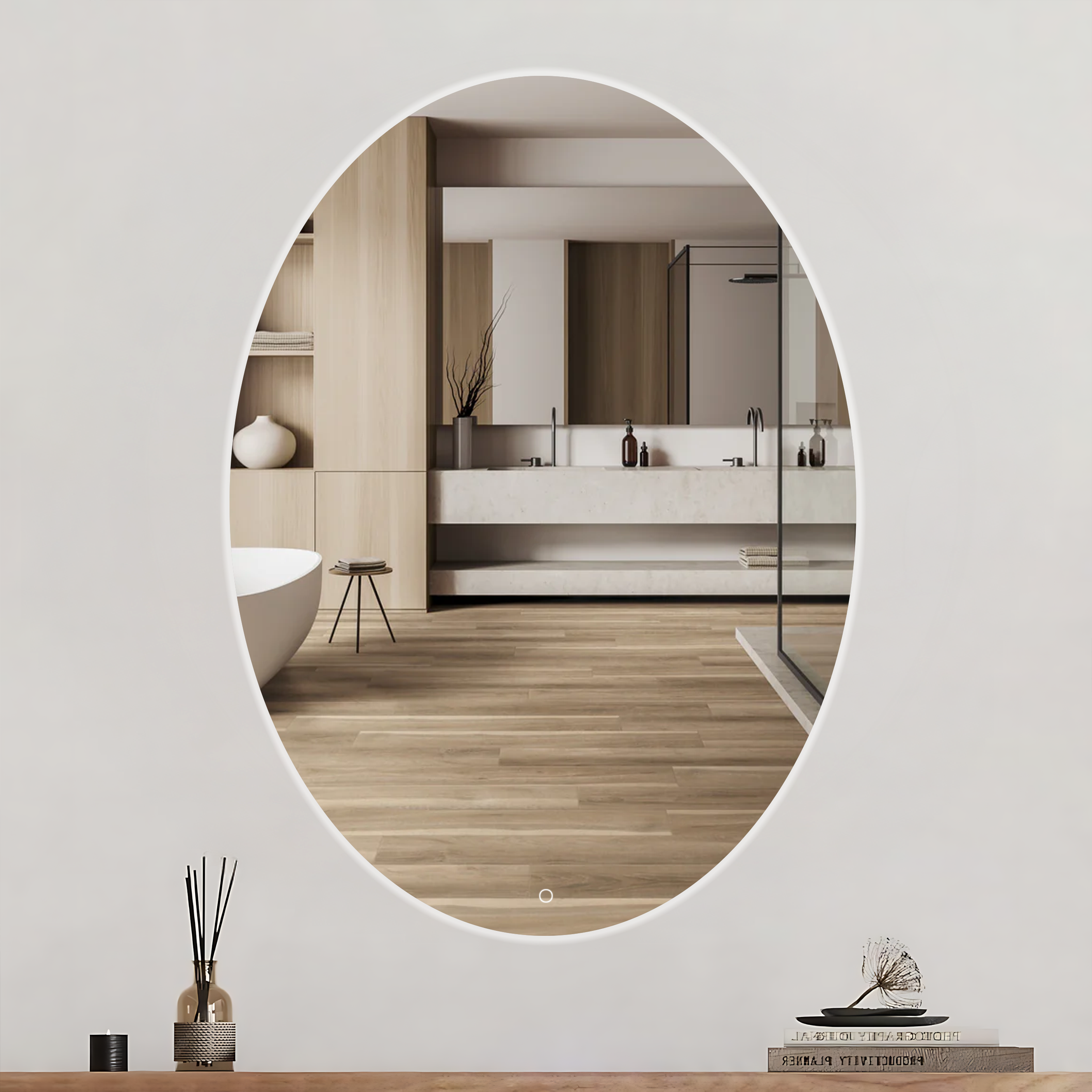 Lustro Ścienne Led 80x60 Yh-3352 4