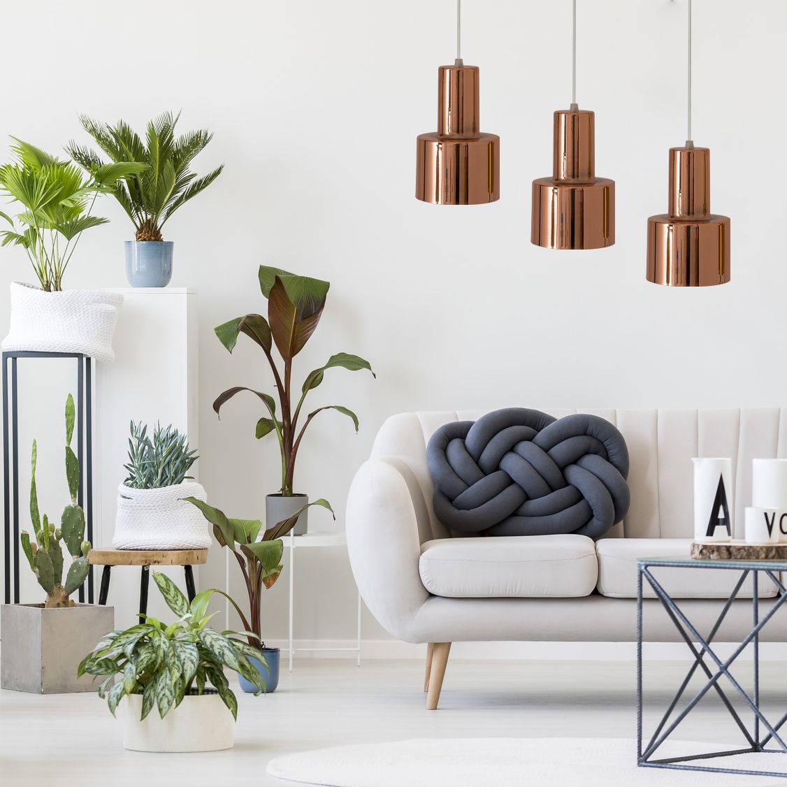 Lampa Sufitowa Wisząca APP283-1CP Różowe Złoto