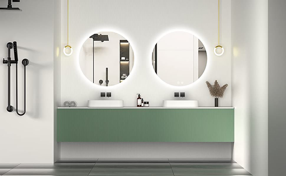 Lustro ścienne led 70cm hzj070