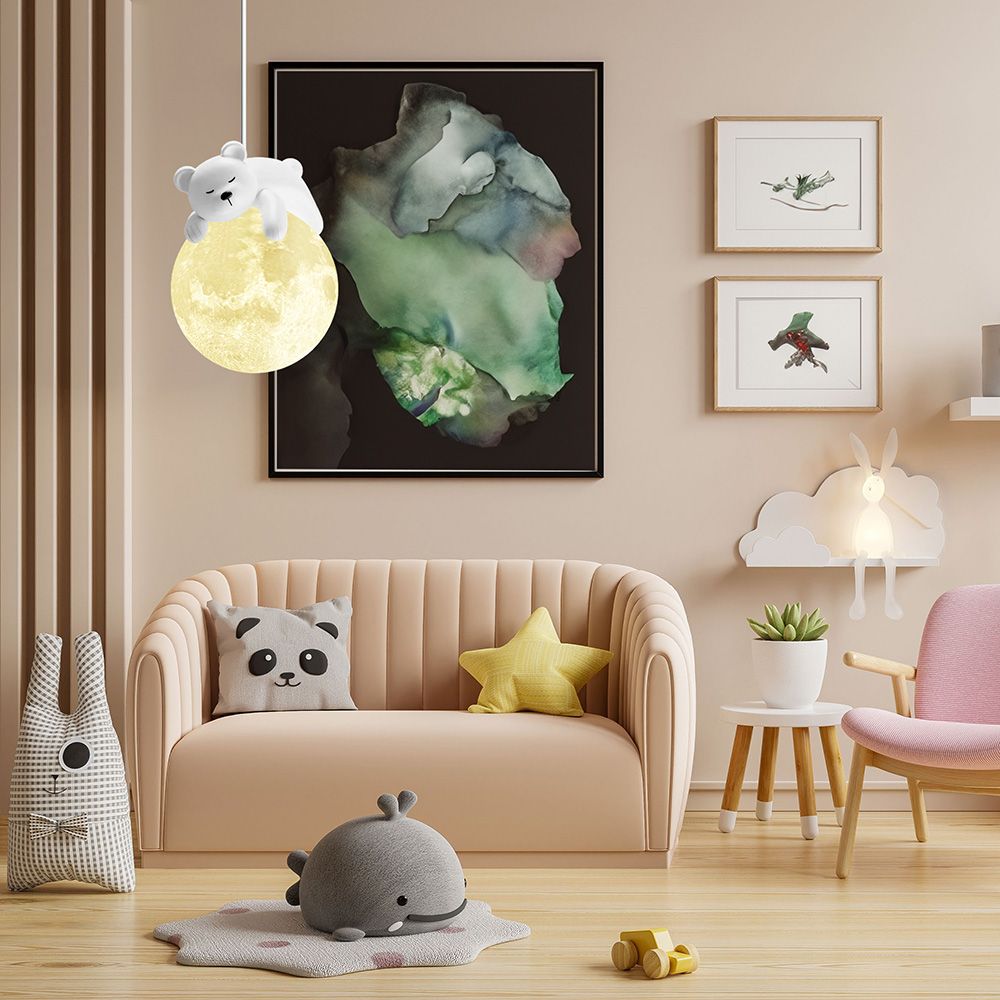 Lampa Sufitowa Wisząca White Bear APP1597-1CP 4