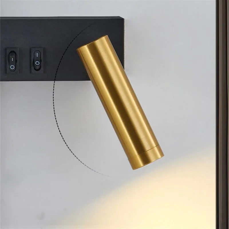 LAMPA ŚCIENNA KINKIET APP1439-W PRAWY BLACK GOLD 4
