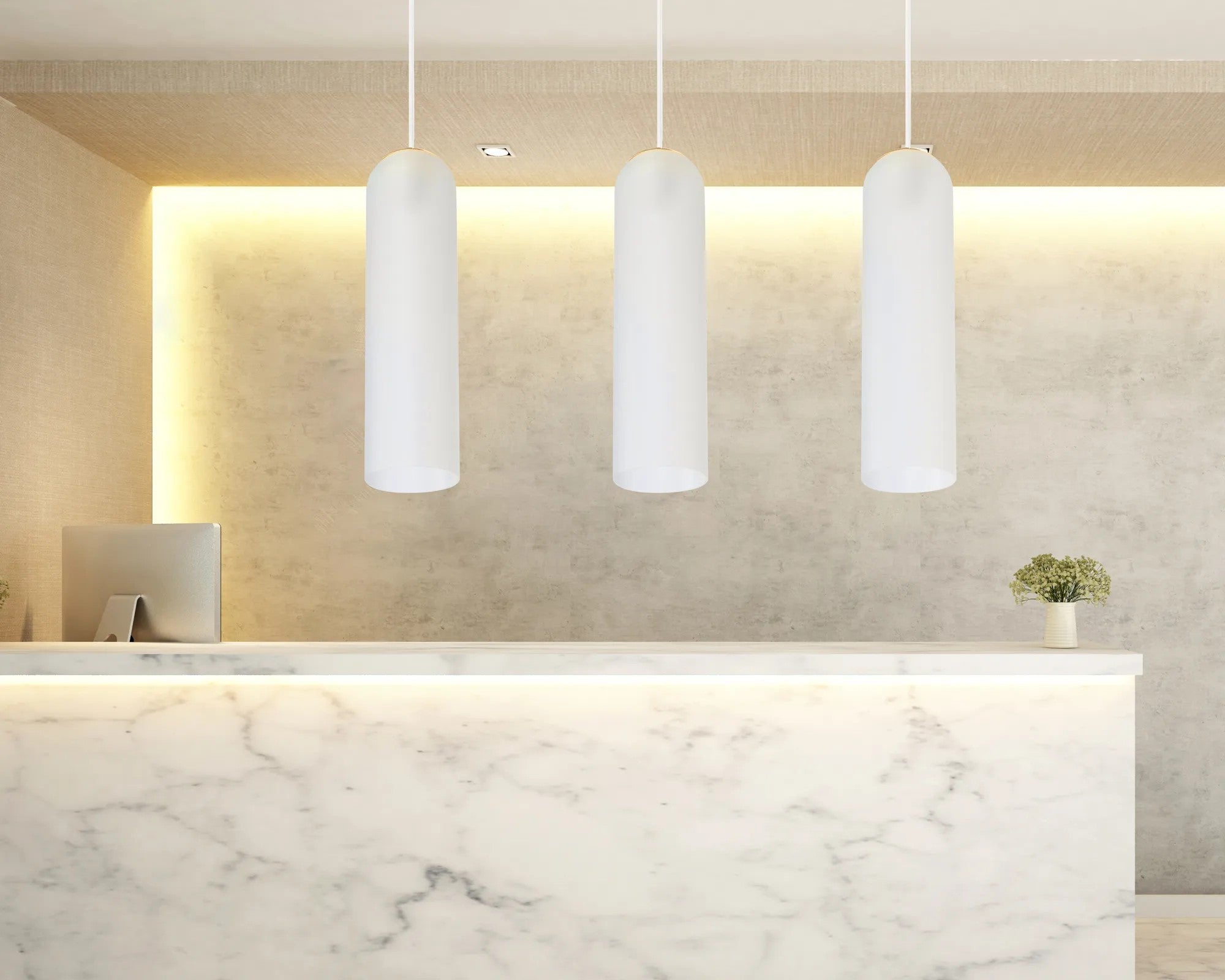 Lampa Sufitowa Wisząca Szklana APP665-1CP Biała 4