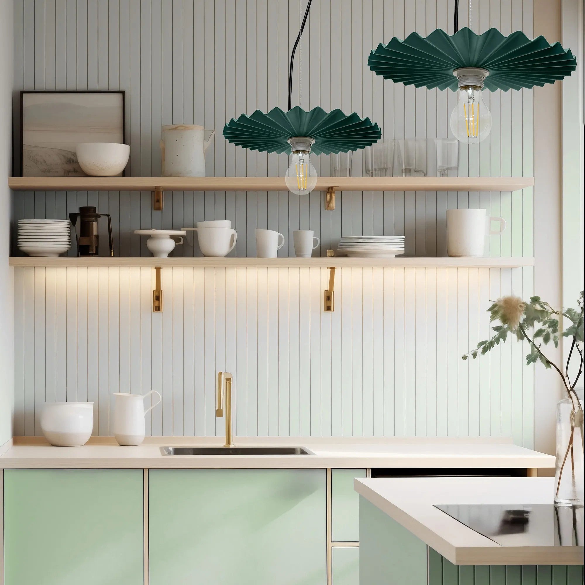 LAMPA SUFITOWA WISZĄCA APP1455-1CP Zielony 4