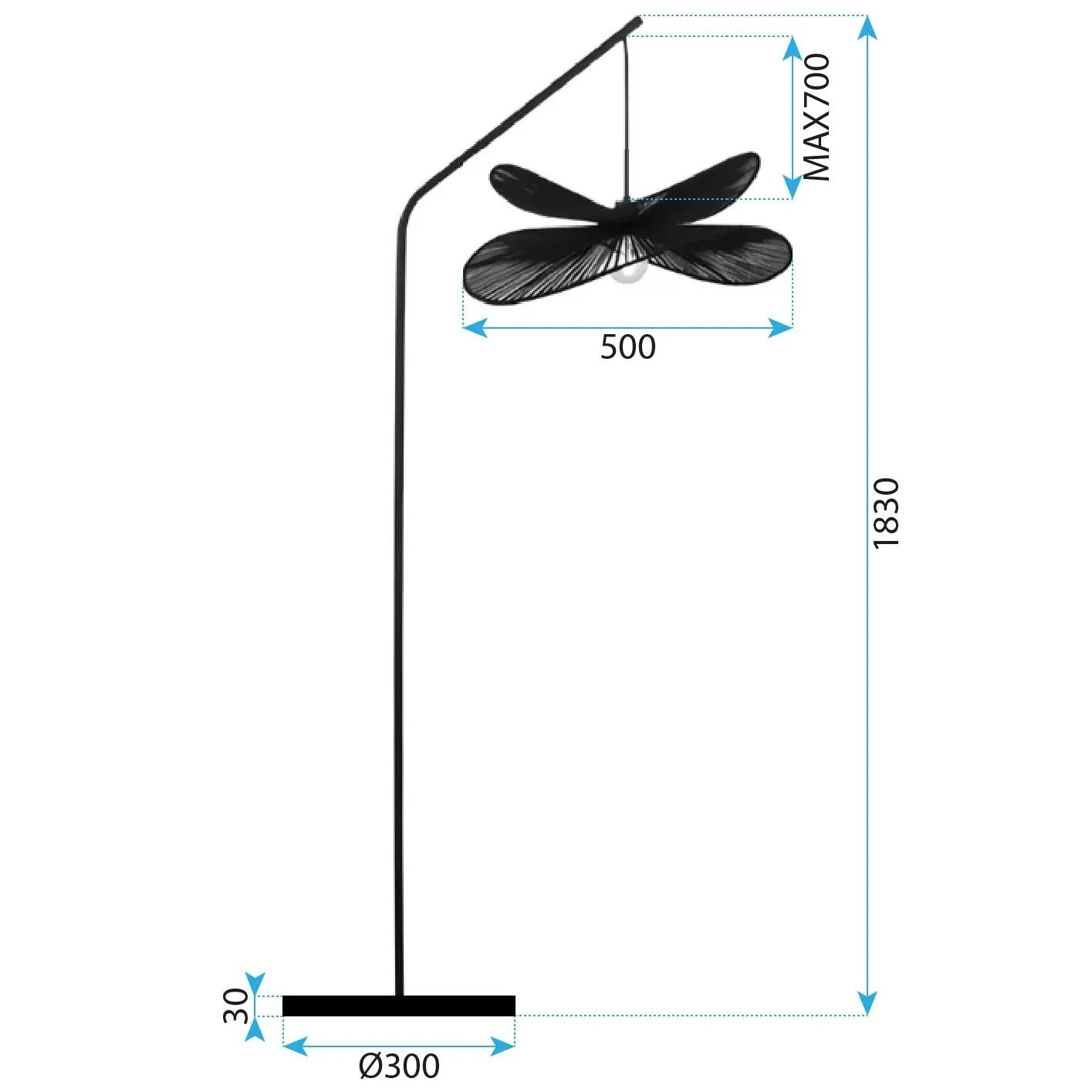 Lampa Stojąca Podłogowa APP1830-1F 4