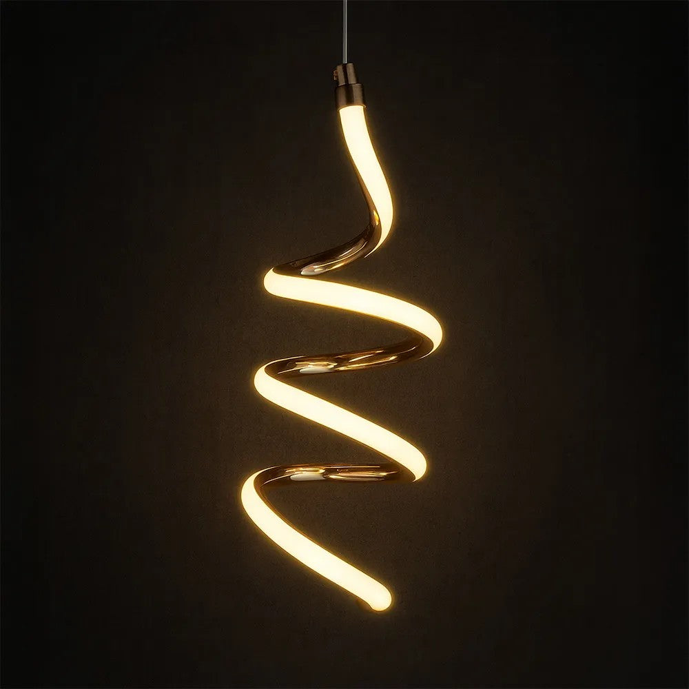 LAMPA SUFITOWA WISZĄCA LED LHJ096-1CP JASNE RÓŻOWE ZŁOTO 4