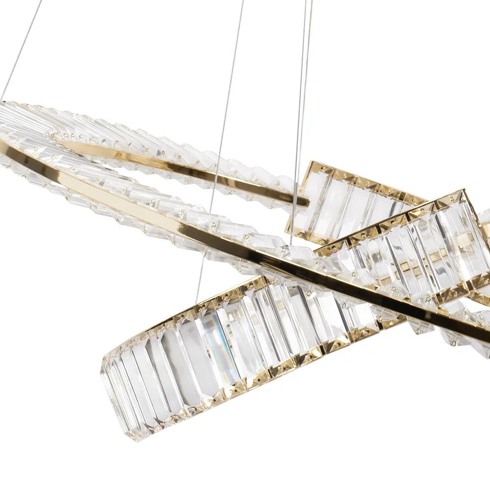 LAMPA WISZĄCA LED APP1524-CP60/80 GOLD 4
