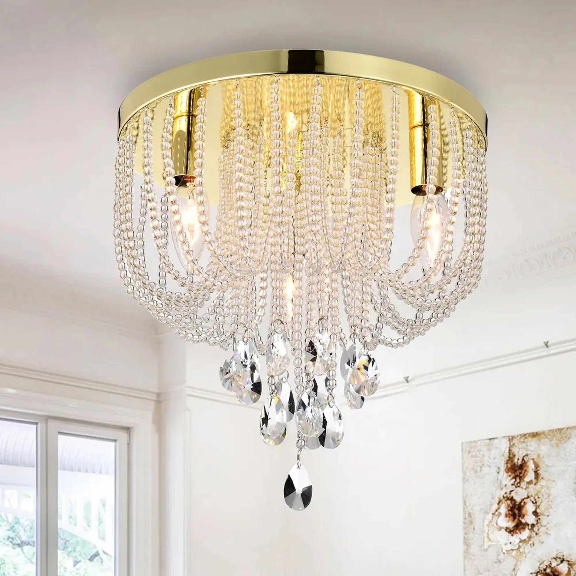 Lampa Kryształowa Plafon APP1625-3C 4