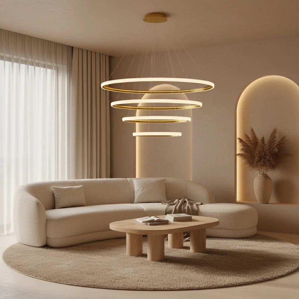 Lampa Wisząca LED LHJ009-CP4 ZŁOTA 4