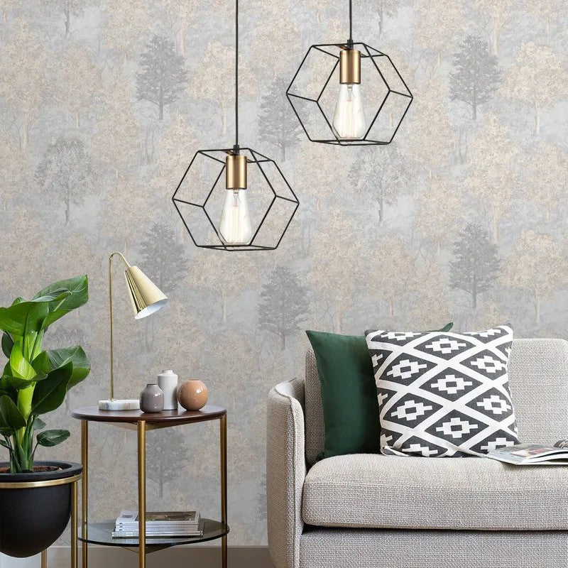 Lampa Wisząca APP1131-1CP Czarno Złota 4