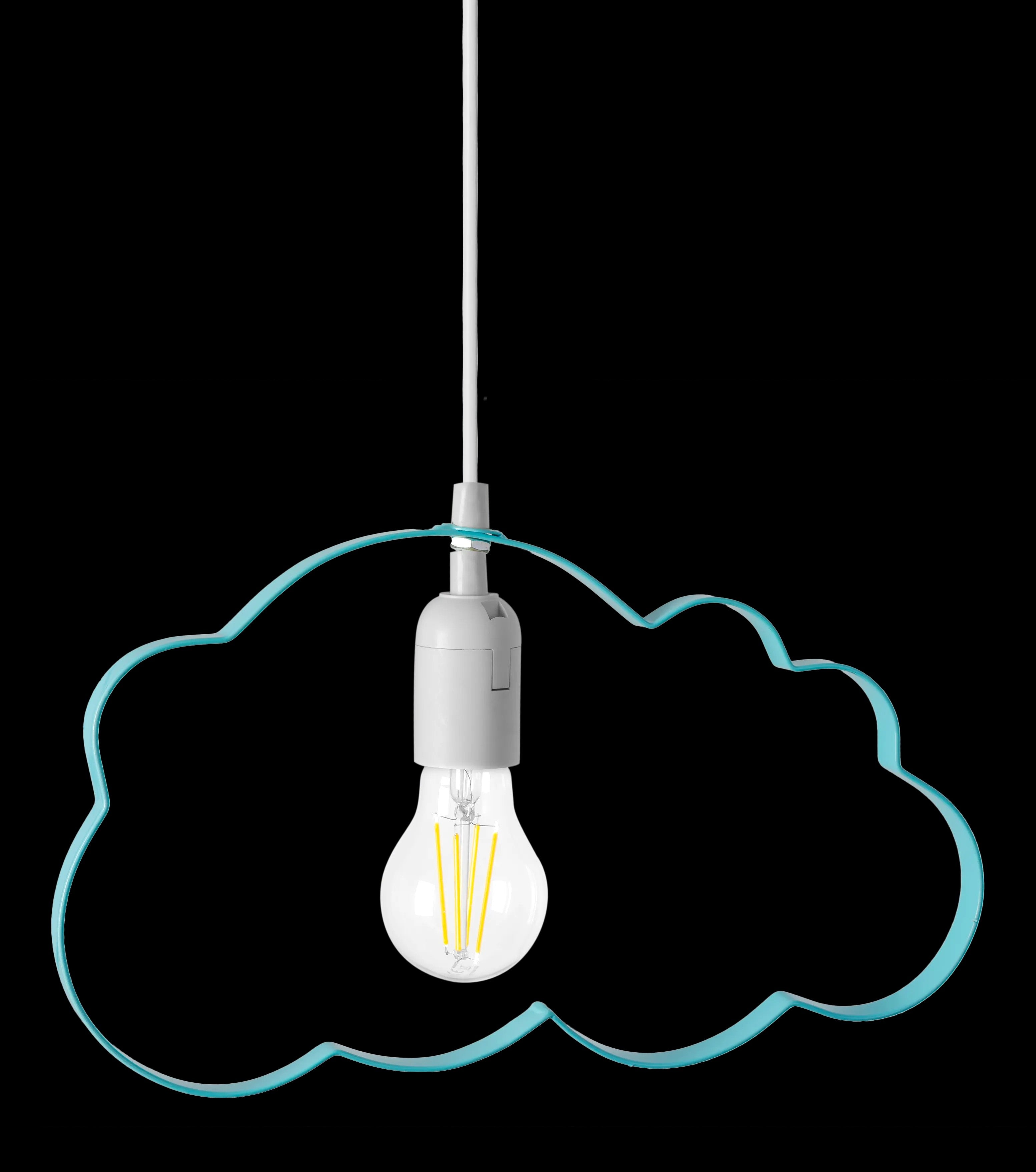 LAMPA WISZĄCA CHMURKA BŁĘKITNA 4