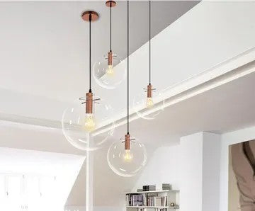 Lampa Sufitowa Wisząca Szklana Lassi 20 Cm App039-1cp Różowe Złoto 4