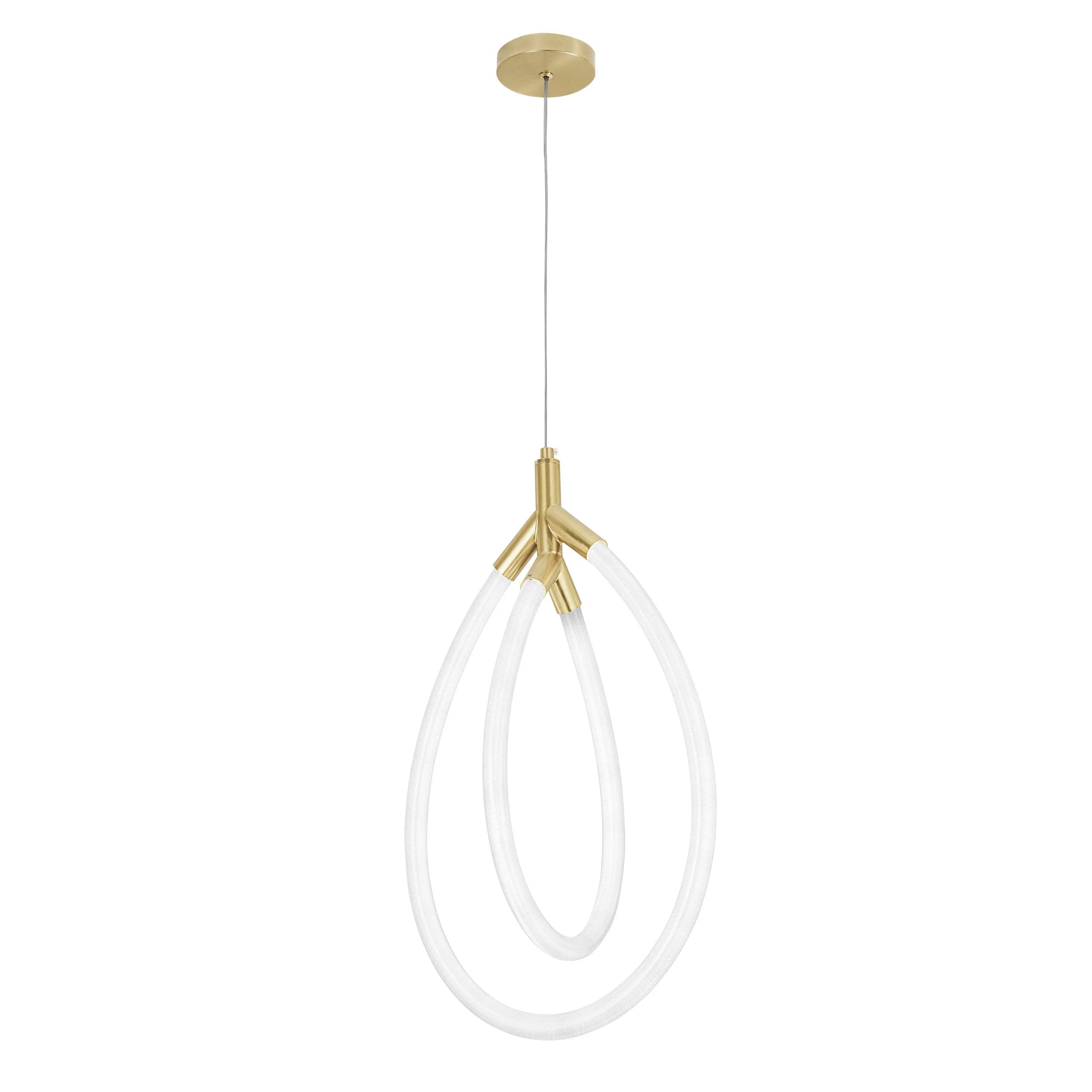 LAMPA WISZĄCA LED G017-CP ZŁOTA 4