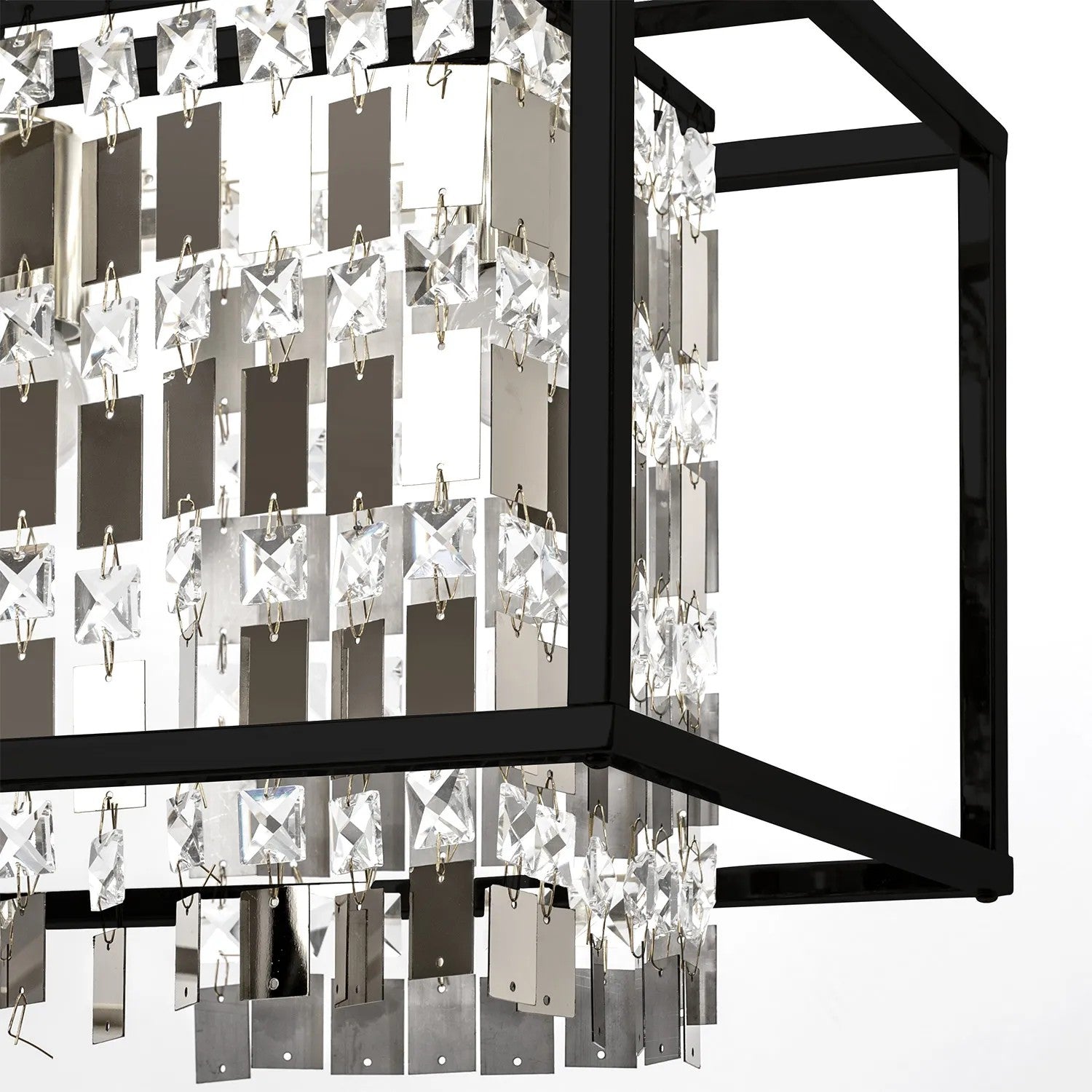 Lampa Wisząca Kryształowa APP1110-1CP Czarna 4